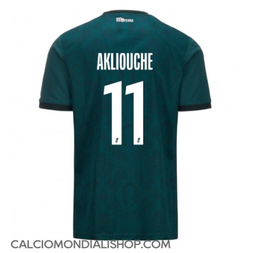 Maglie da calcio AS Monaco Maghnes Akliouche #11 Seconda Maglia 2024-25 Manica Corta